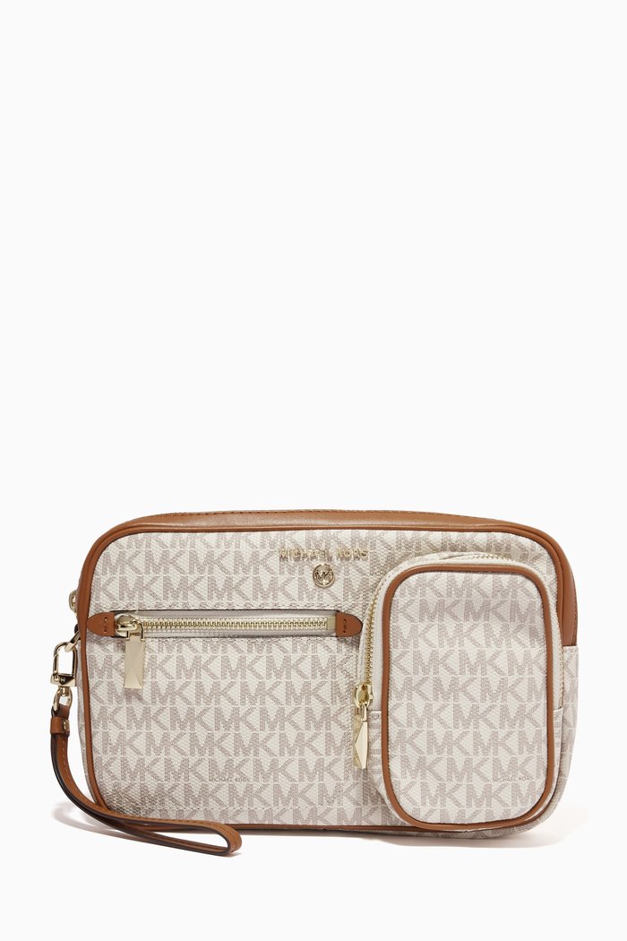 

Jet Set Travel Pouch in Signature Monogram Canvas, Multicolour