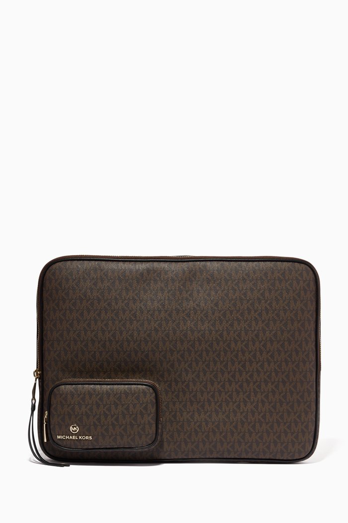 Monogram Laptop Case in Signature Canvas, Multicolour