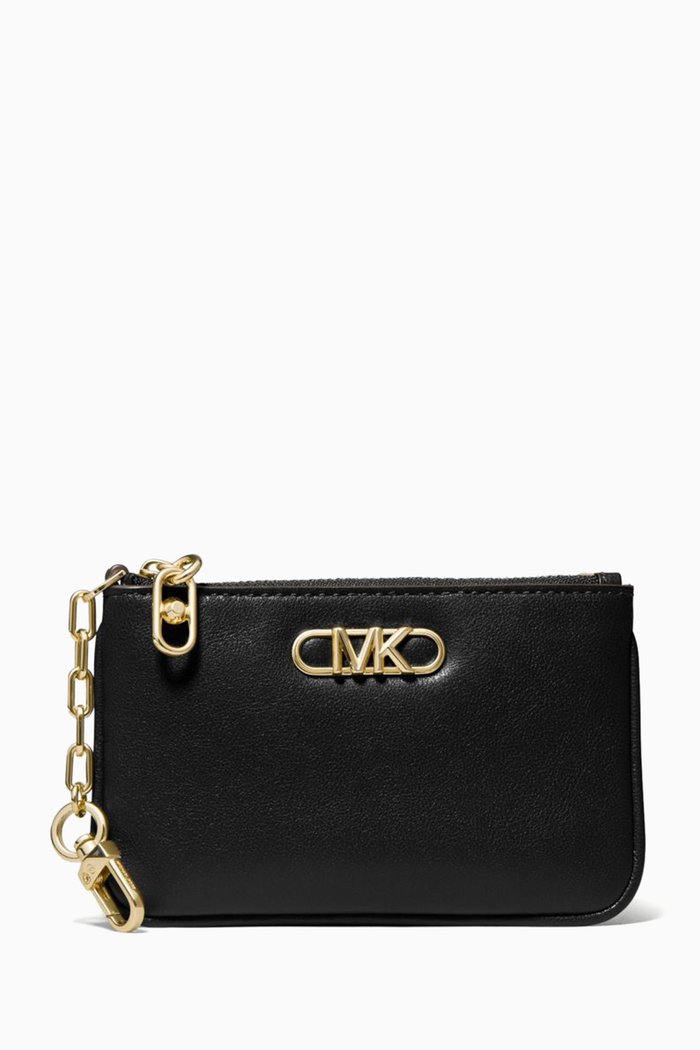 

Small Parker Key & Card Holder in Smooth Leather, Black