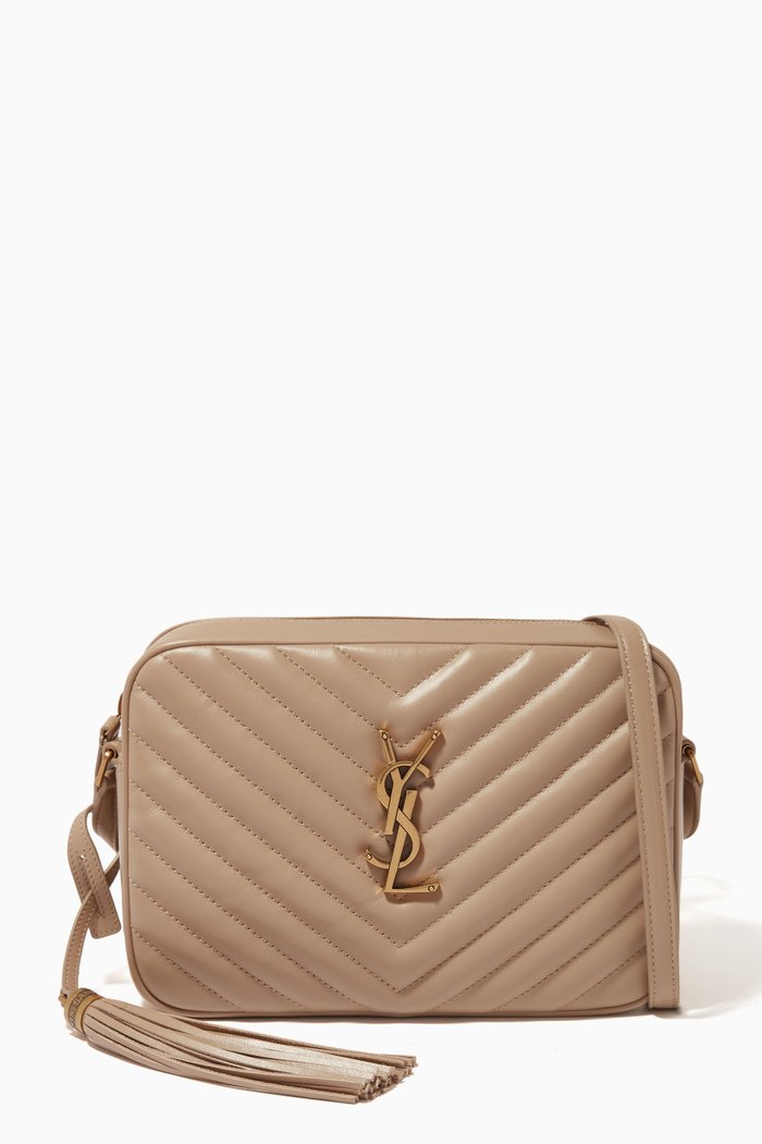 

Lou Camera Bag in Quilted Leather, Neutral