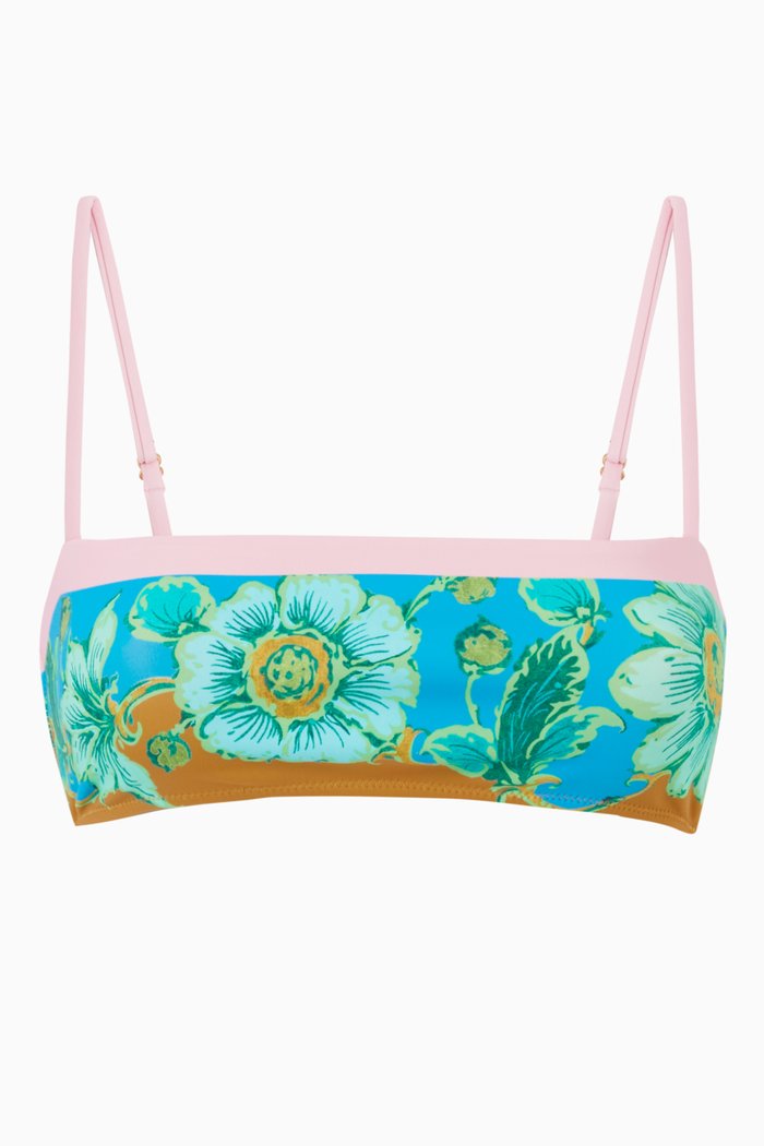 

Winnie Bandeau Bikini Top, Blue