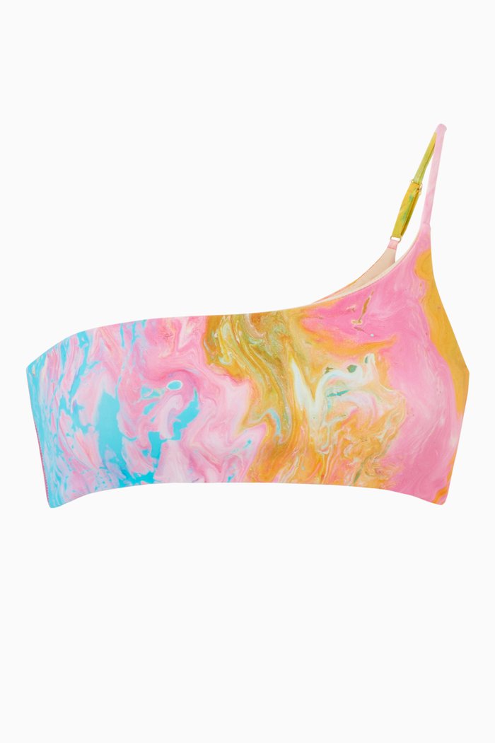 

Irving One-shoulder Bikini Top, Multicolour