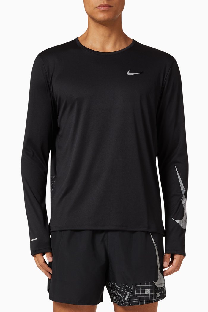 

Dri-FIT Run Division T-Shirt in Nylon, Black