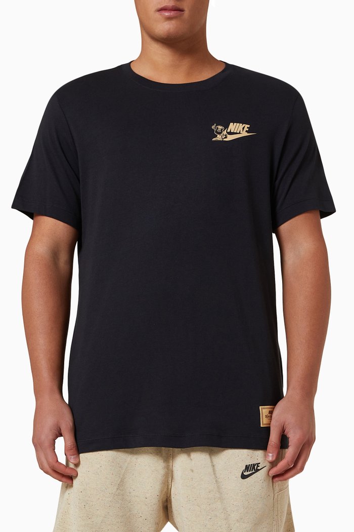 

Sportswear Graphic T-shirt in Cotton-jersey, Black