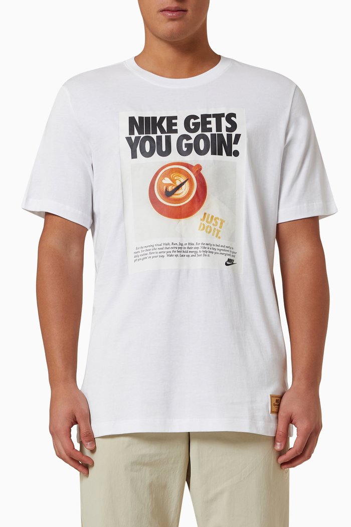 

Sportswear Graphic Logo T-shirt in Cotton-jersey, White