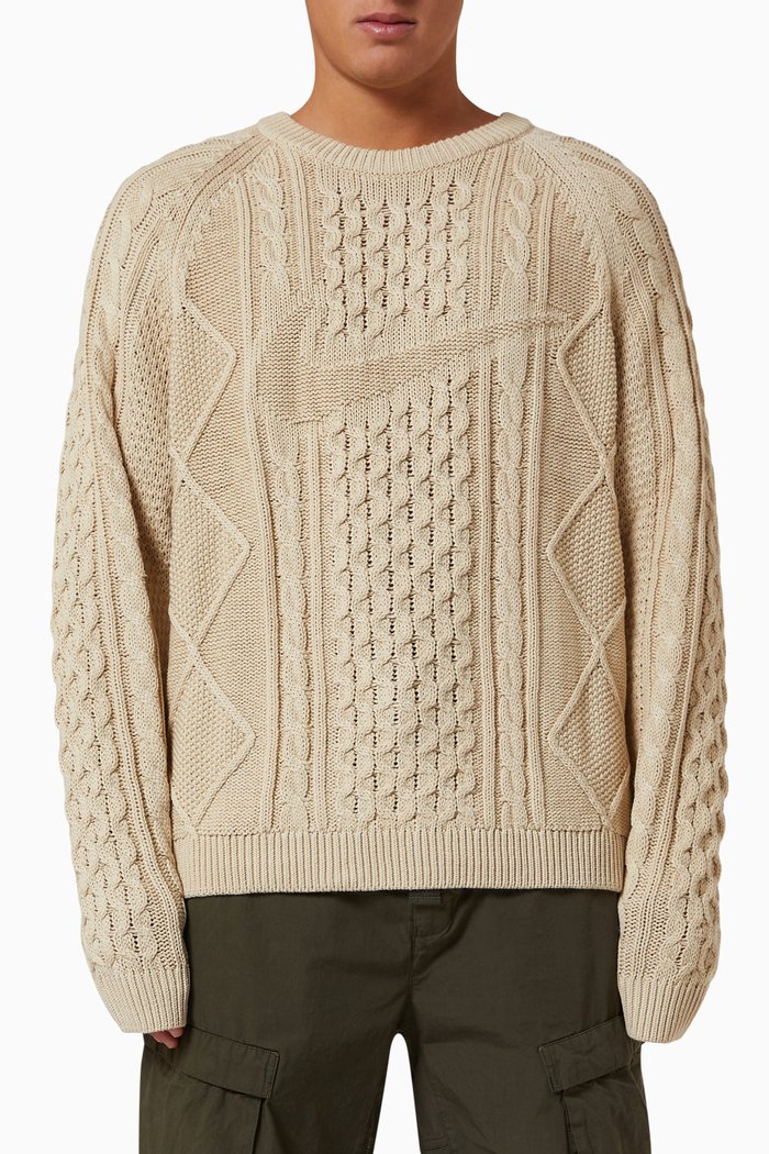 

Cable Knit Sweater, Neutral