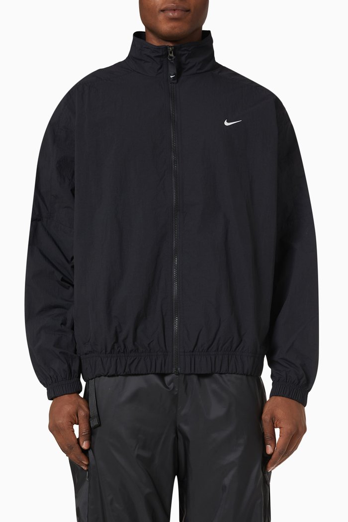 

Solo Swoosh Track Jacket in Nylon, Black