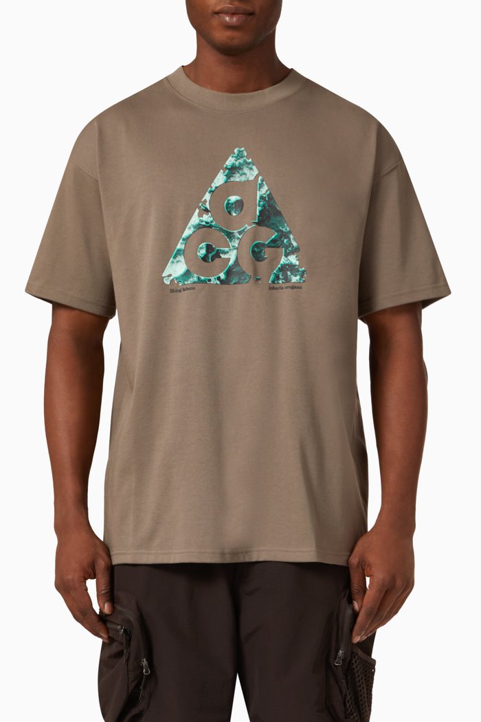 

ACG HBR T-shirt in Cotton-blend Jersey, Grey