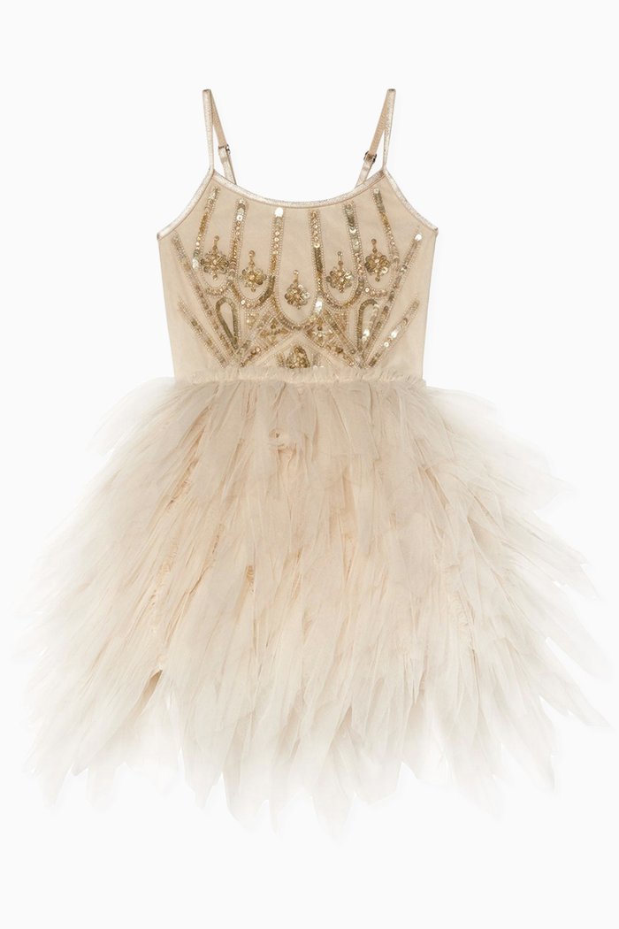 

Bébé Golden Peak Tutu Dress, Neutral
