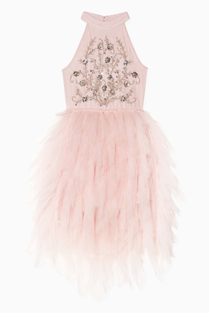 

Frostine Tutu Dress in Cotton and Nylon, Pink