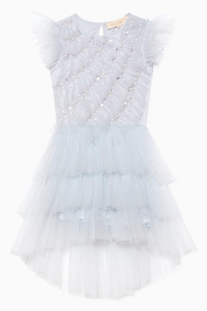 

Paloma Tutu Dress in Cotton and Nylon, Silver