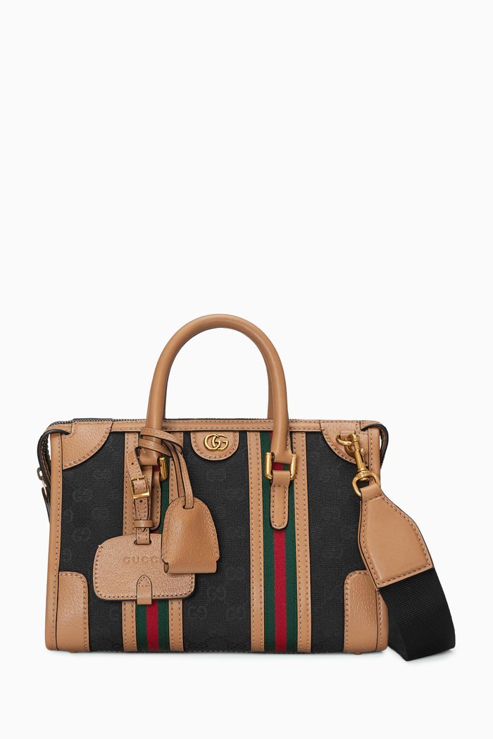 

Bauletto Small Tote Bag in GG Original-canvas, Neutral