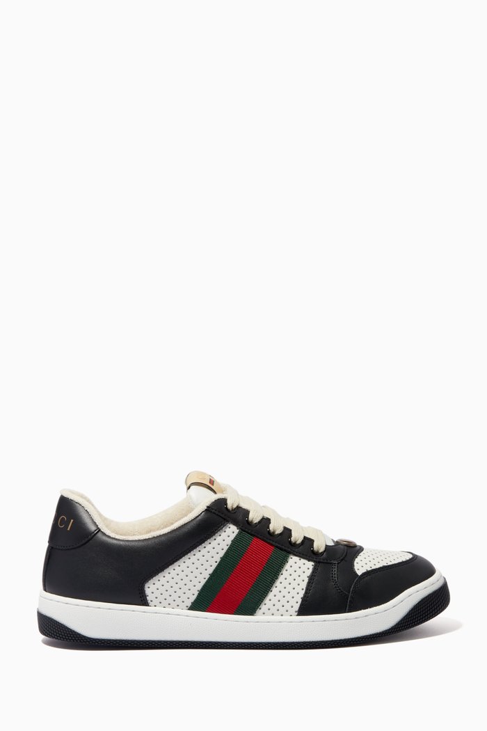 

Screener Sneakers in Leather, Black