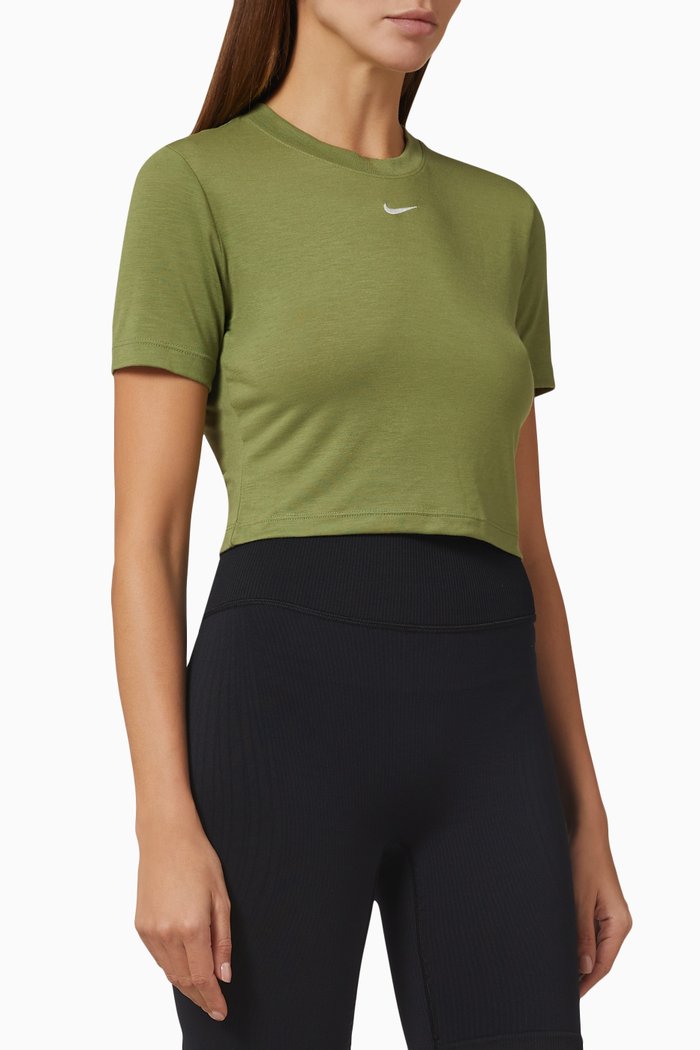 

Essential Crop Top in Jersey, Brown