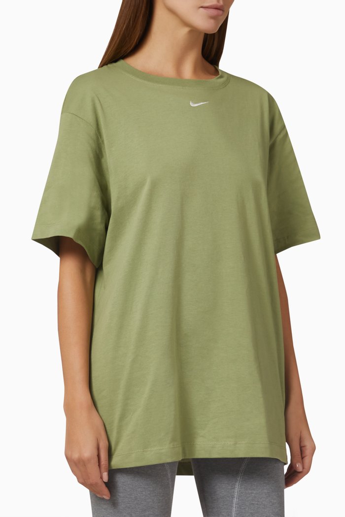 

Logo Essential T-shirt in Organic Cotton, Brown