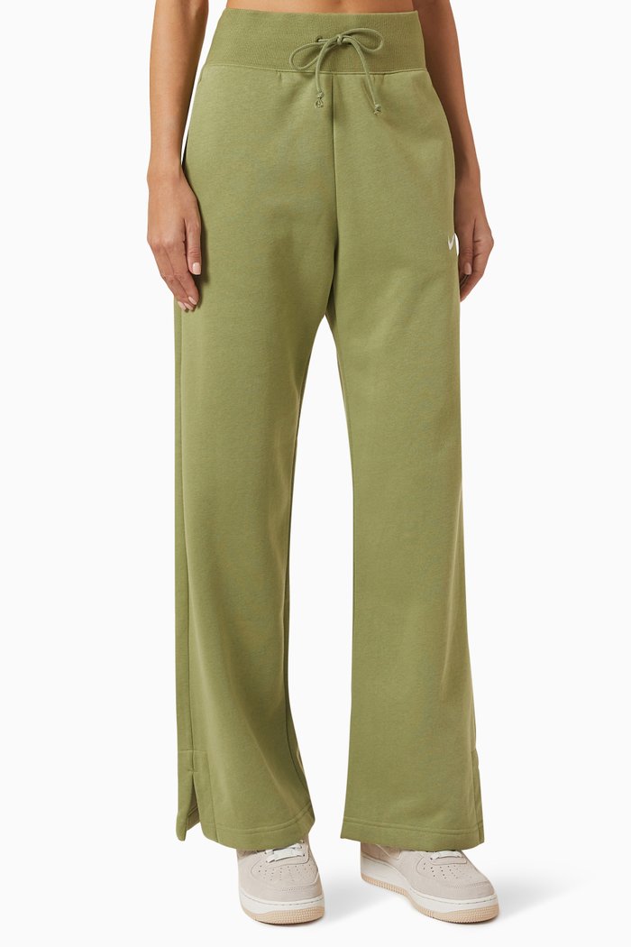 

Sportswear Phoenix Wide-leg Pants in Fleece, Brown