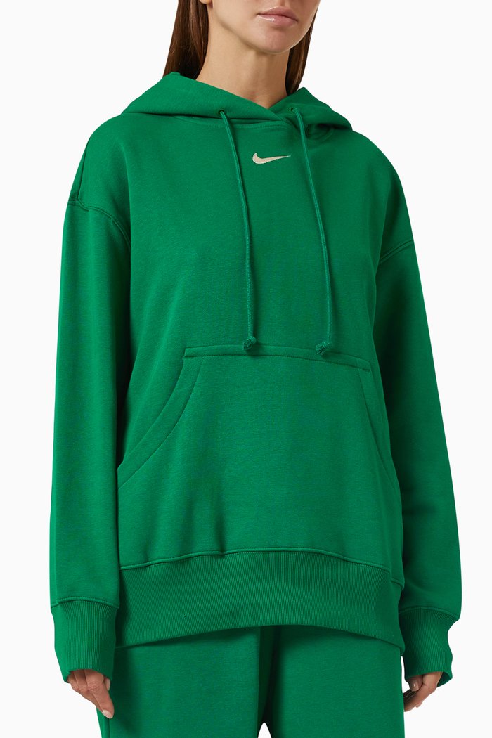 

Logo Hoodie in Phoenix Fleece, Green