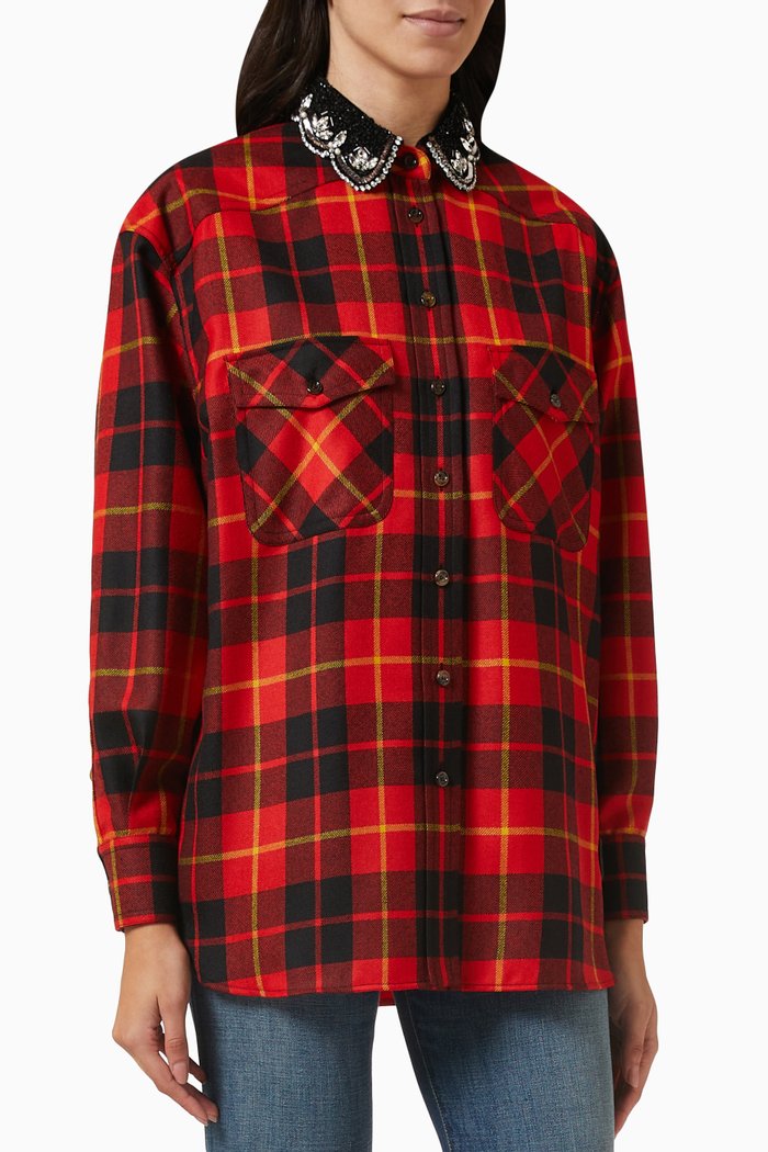 

Tartan Shirt in Wool, Multicolour