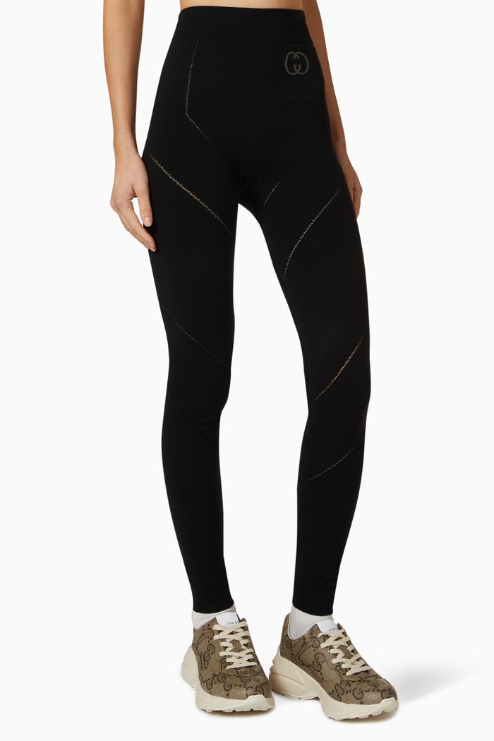 

Seamless High-rise Leggings in Nylon-jersey, Black