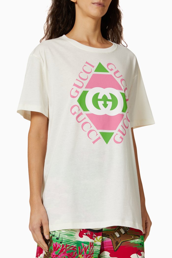 

Vintage Logo-print T-shirt in Cotton-jersey, White
