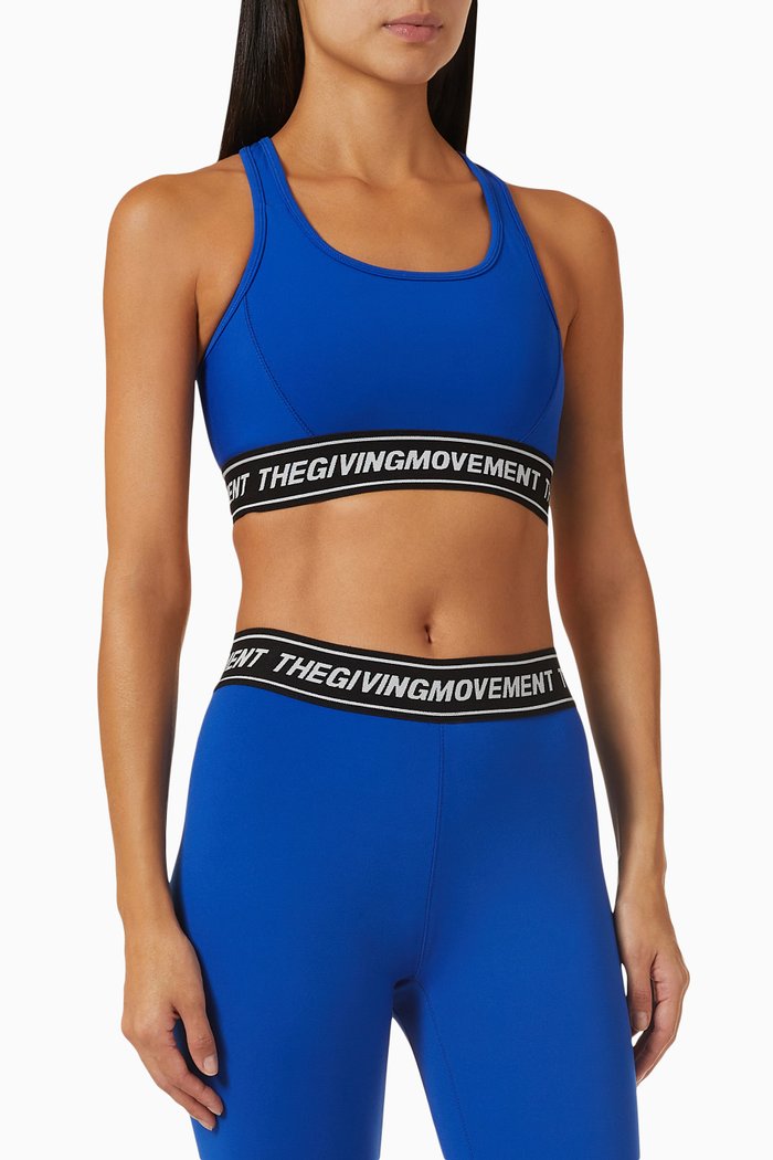 Sports Bra in Softskin100©, Blue