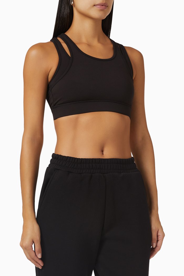 

Softskin Double Layer Sports Bra, Black