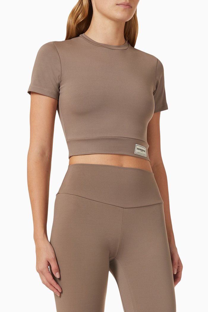 

Crop Top in Softskin100©, Brown