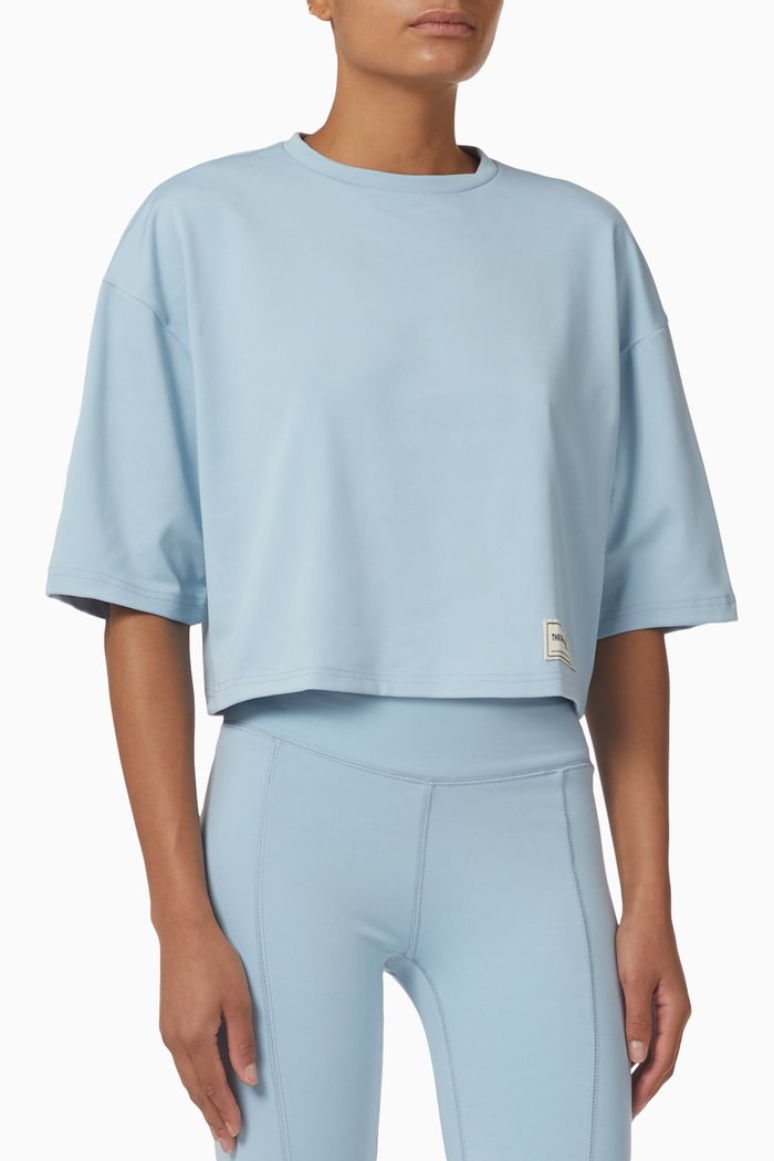 

Boxy-fit T-shirt in SOFTSKIN100©, Blue