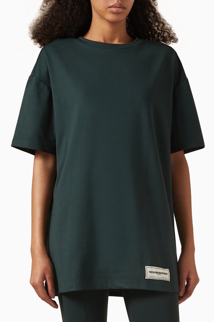 

Oversized T-shirt in Light Softskin100©, Green