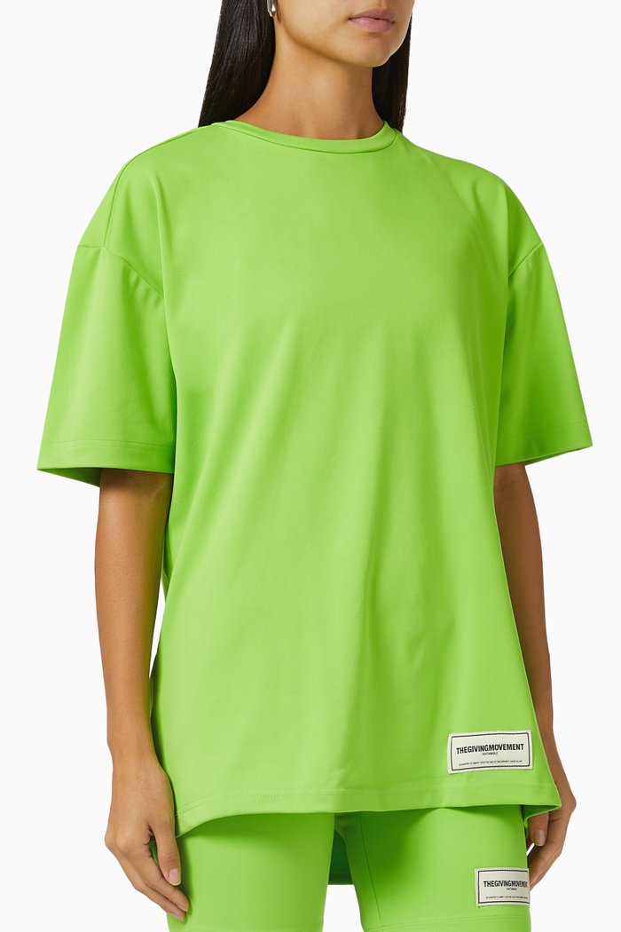 

Oversized T-shirt in Light Softskin100©, Green