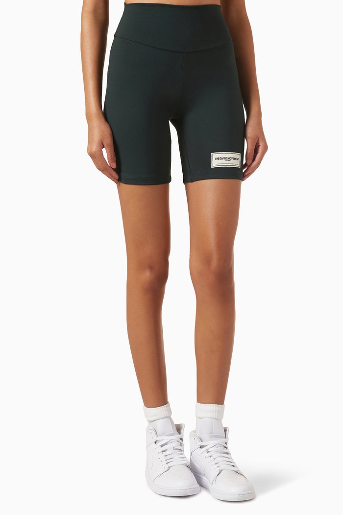 

Biker Shorts in Recycled Blend, Green
