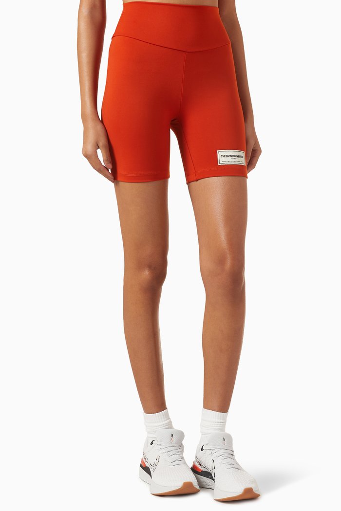 

Biker Shorts in Recycled Blend, Orange
