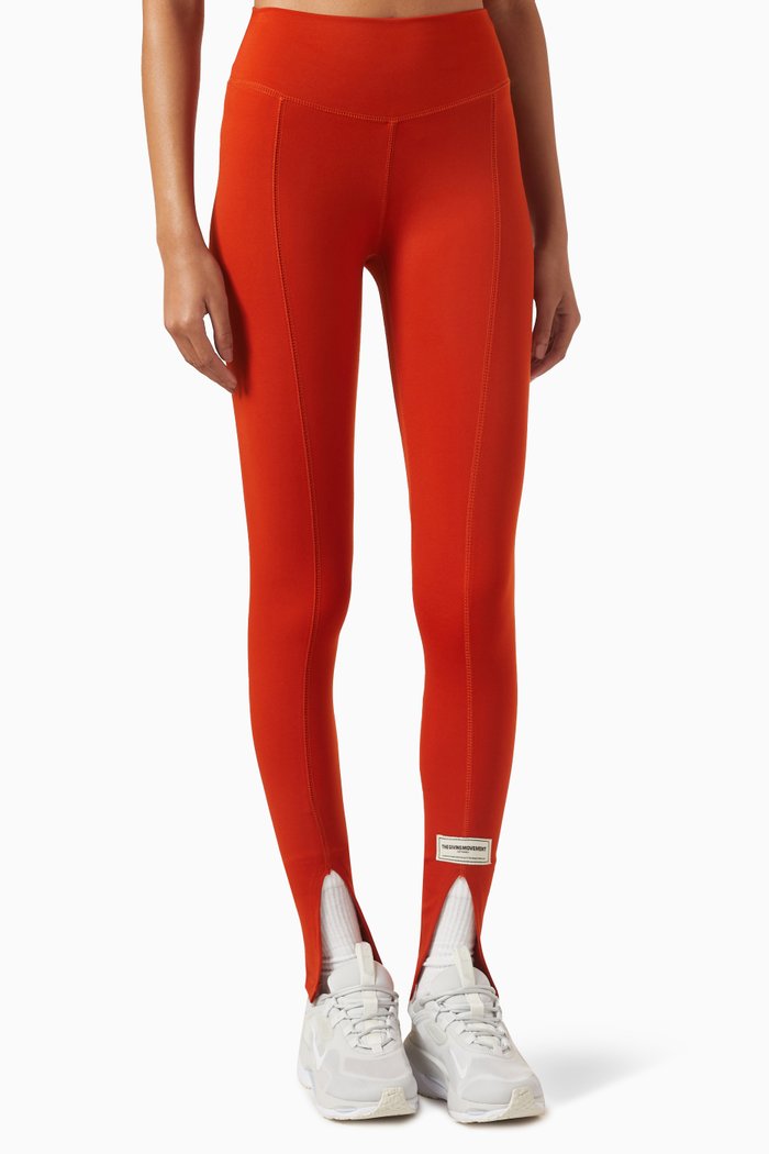 

Seam Split Leggings 28" in Recycled Blend, Orange