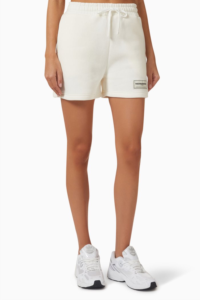 Boxer Lounge Shorts in Organic Cotton, Neutral