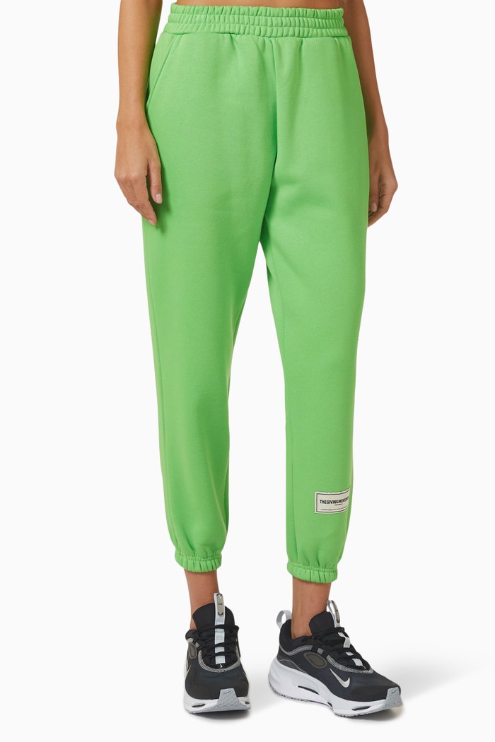 

Relaxed Fit Lounge Joggers in Organic Cotton, Green