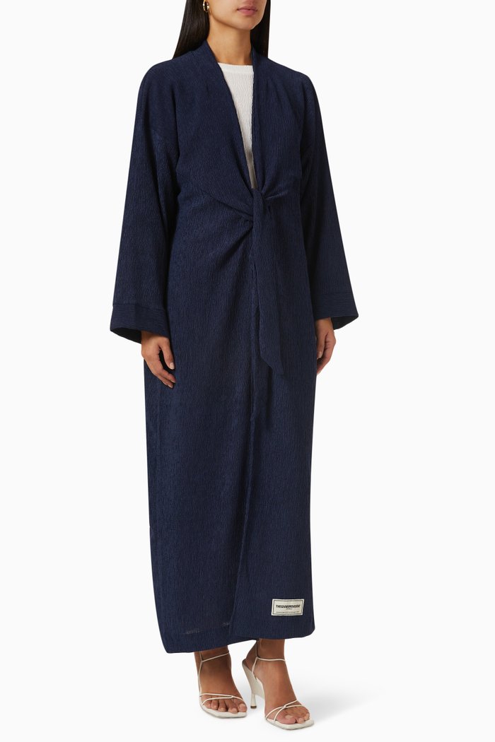 

Modest Abaya in RE-CRINK100©, Blue