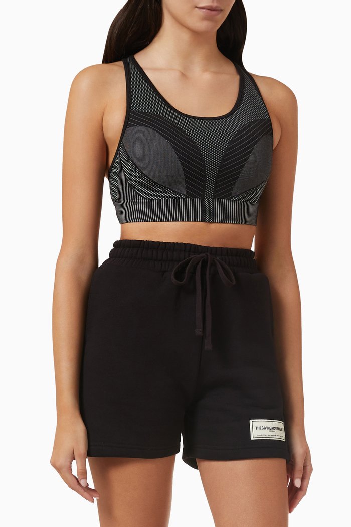 Sports Bra in SMLS100©, Black