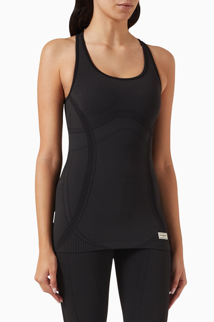 

Tonal Seamless Tank in SMLS100©, Black