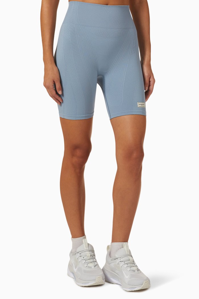 Biker Shorts in SMLS100©, Blue