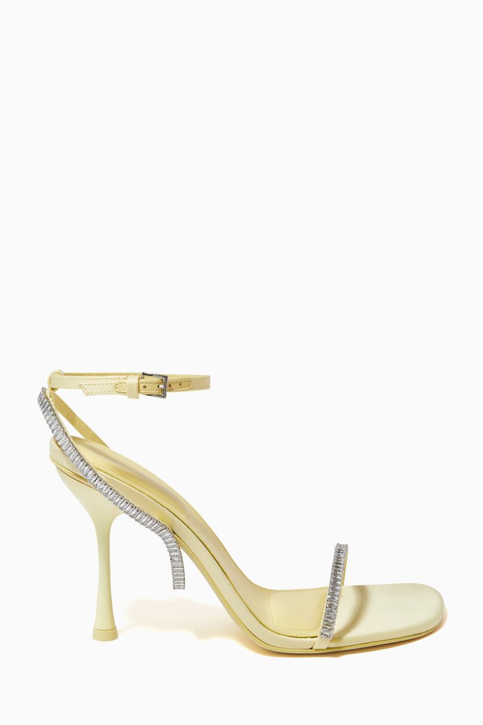 

Luxon Crystal 95 Sandals in Satin, Yellow