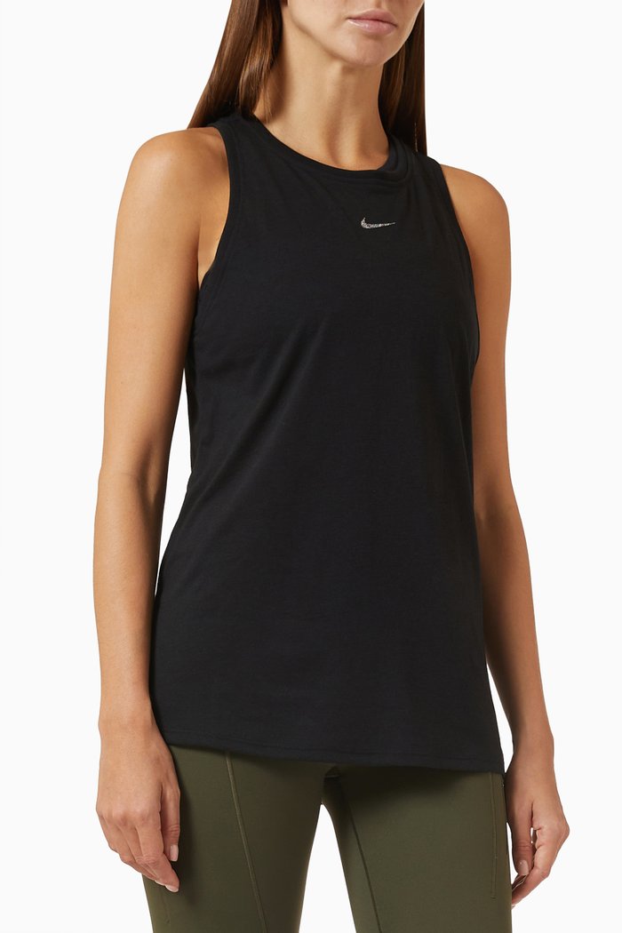 

Dri-FIT Yoga Tank Top in Jersey, Black