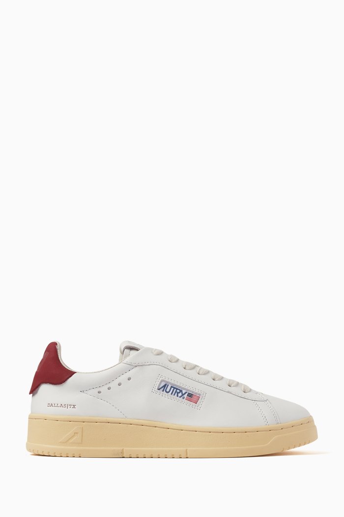 

Dallas Low-top Sneakers in Leather, White