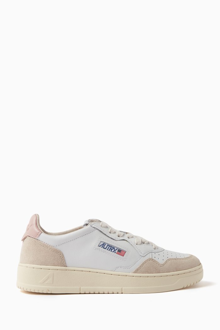 

Medalist Mid-top Sneakers in Leather, Neutral