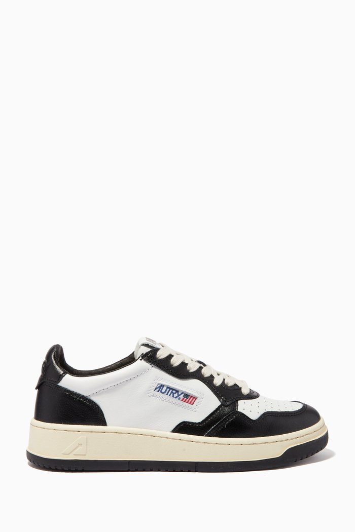 

Medalist Low Sneakers in Leather, Black