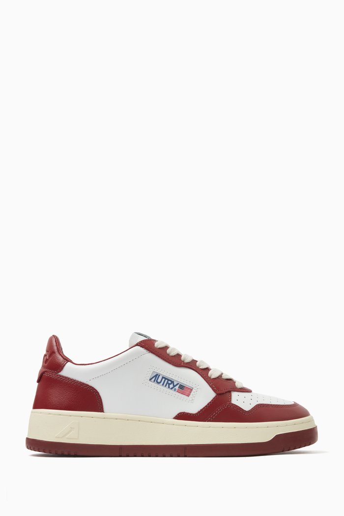 

Medalist Low Sneakers in Leather, Red