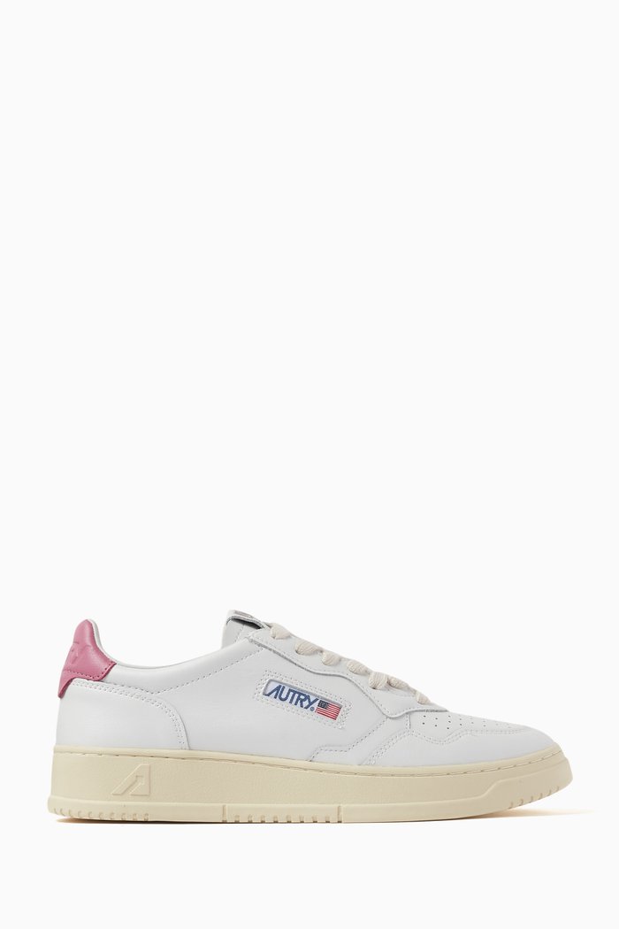 

Medalist Low Sneakers in Leather, White