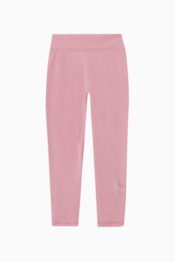 

Logo Leggings in Cotton, Pink