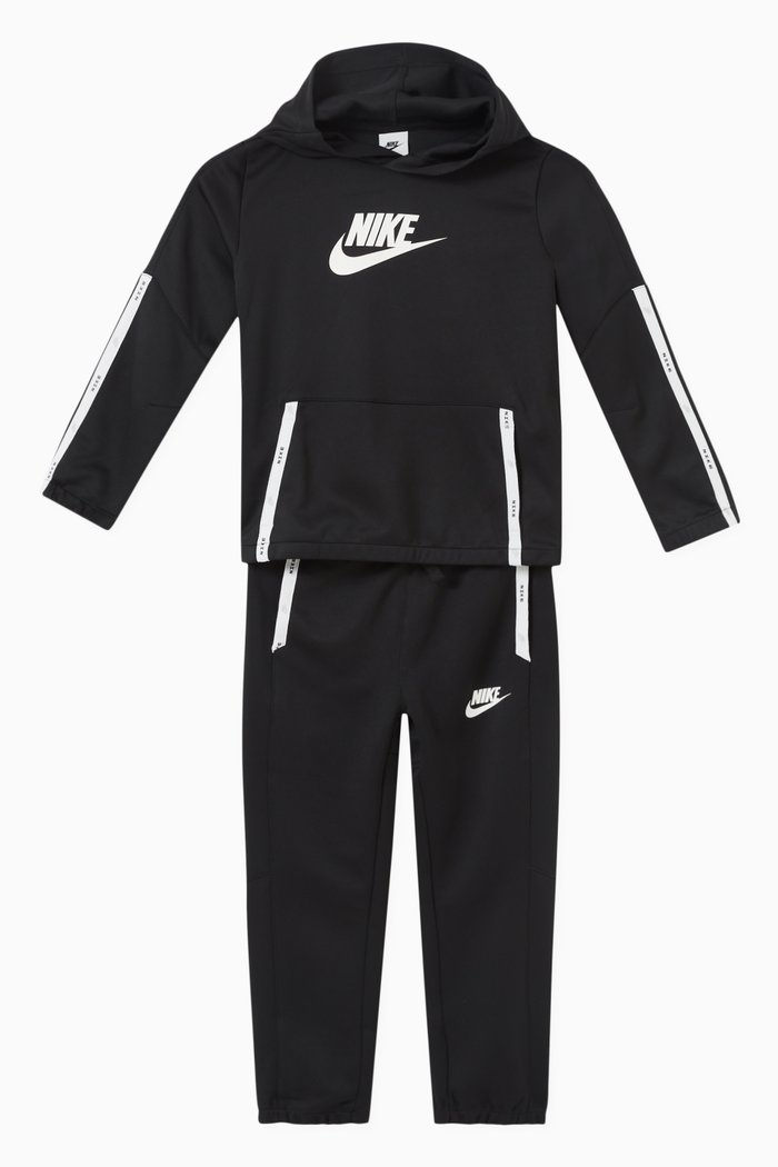 

Air Tracksuit Set in Recycled-polyester, Black