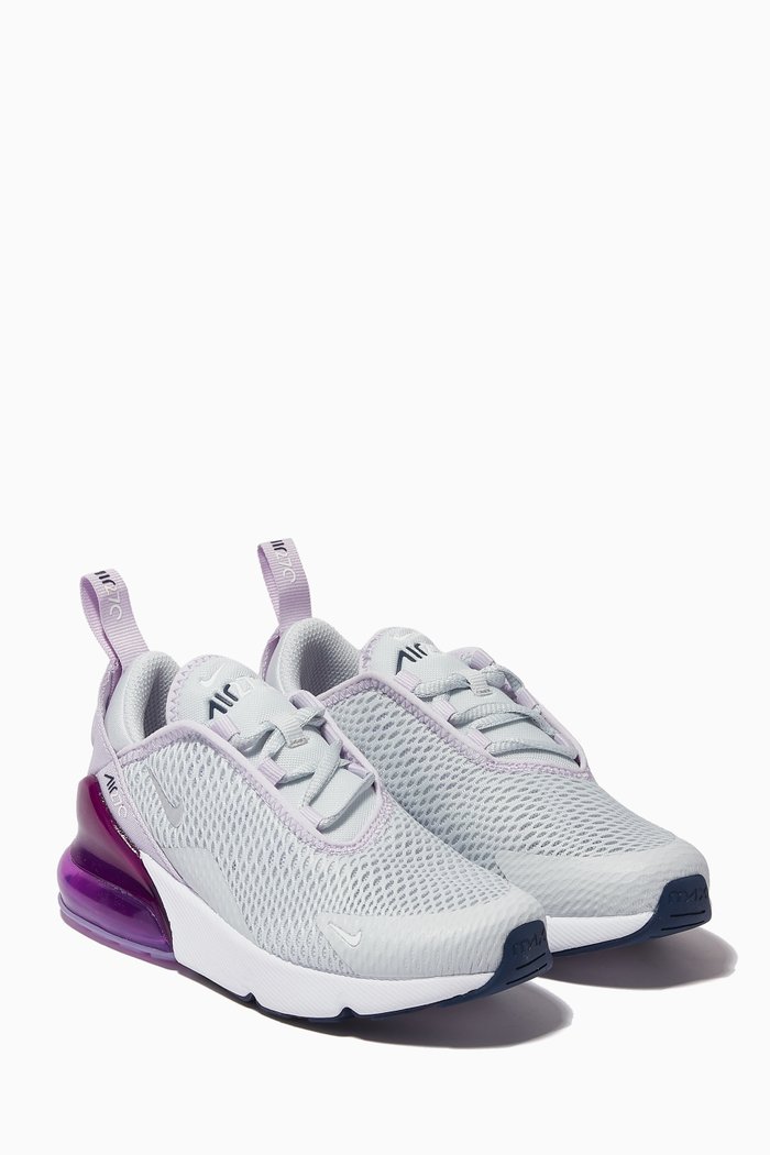 

Air Max 270 Sneakers in Mesh-knit, Silver