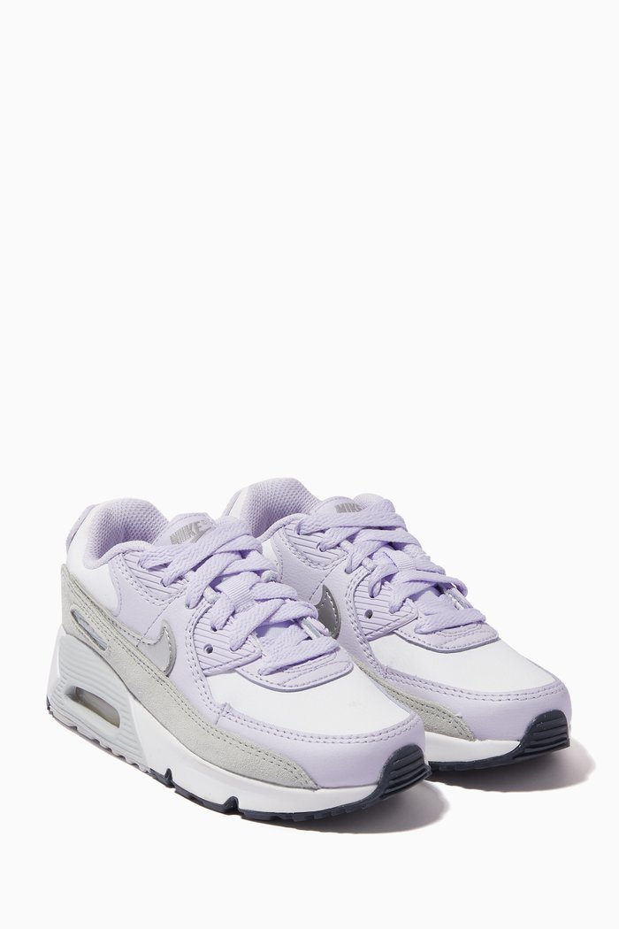 

Air Max 90 LTR Sneakers in Leather, Silver